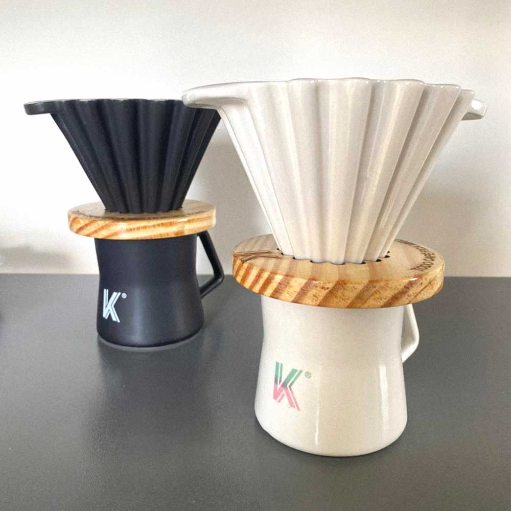 Coador KOAR Porcelana Preto Tamanho 02 - cafestore