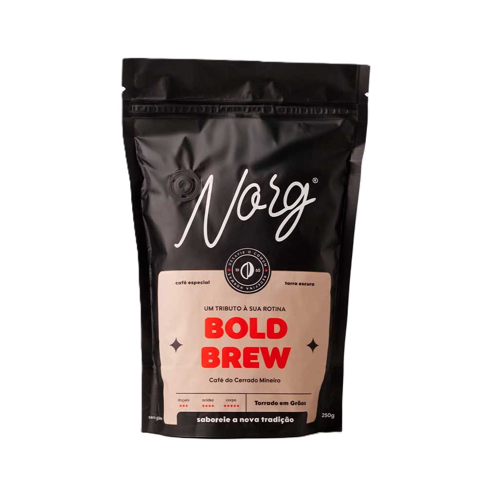 Café Norg Bold Brew em grãos 250 g
