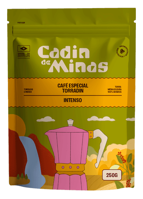 Café Cadin de Minas Torradin em grãos 250 g