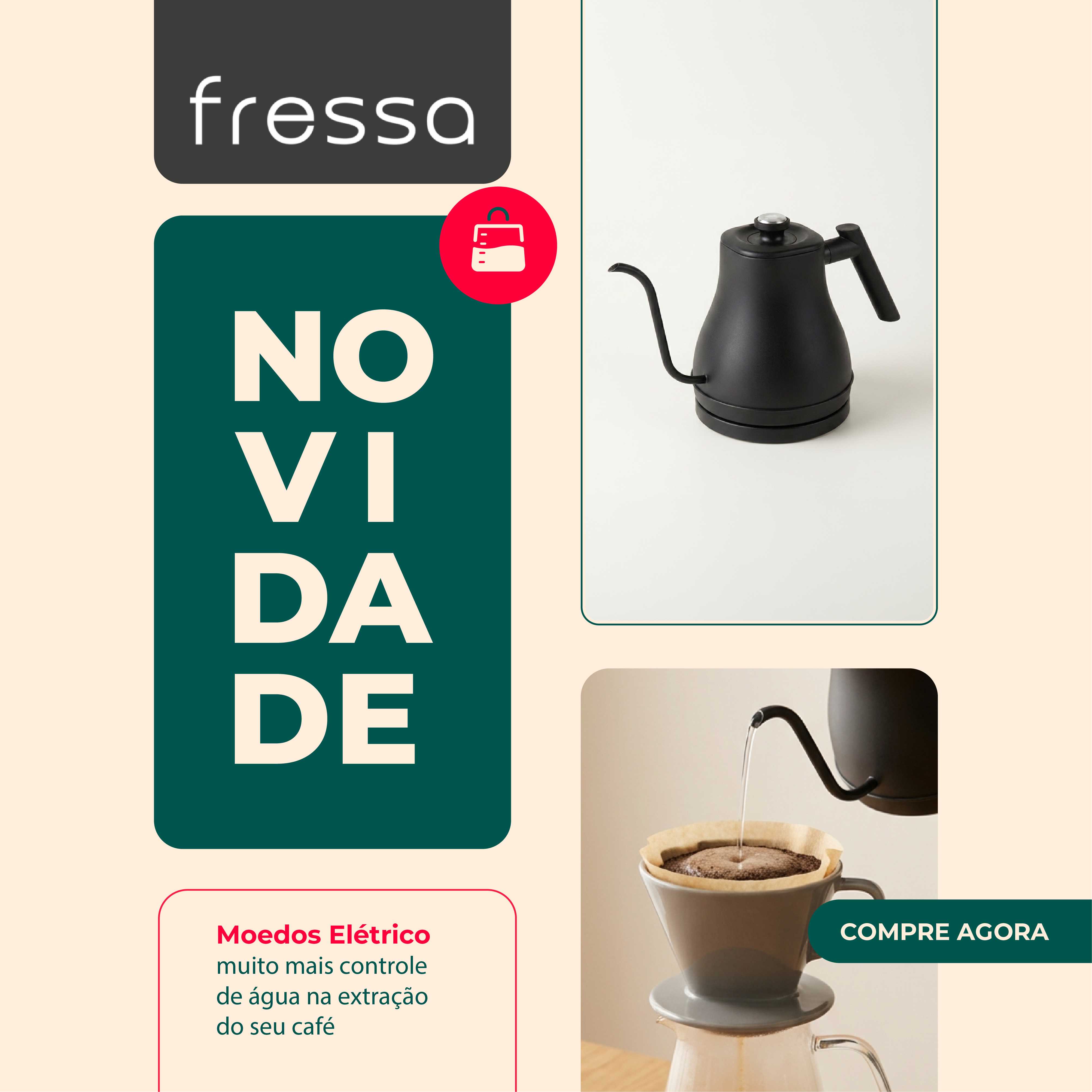 Novidade Chaleira Fressa